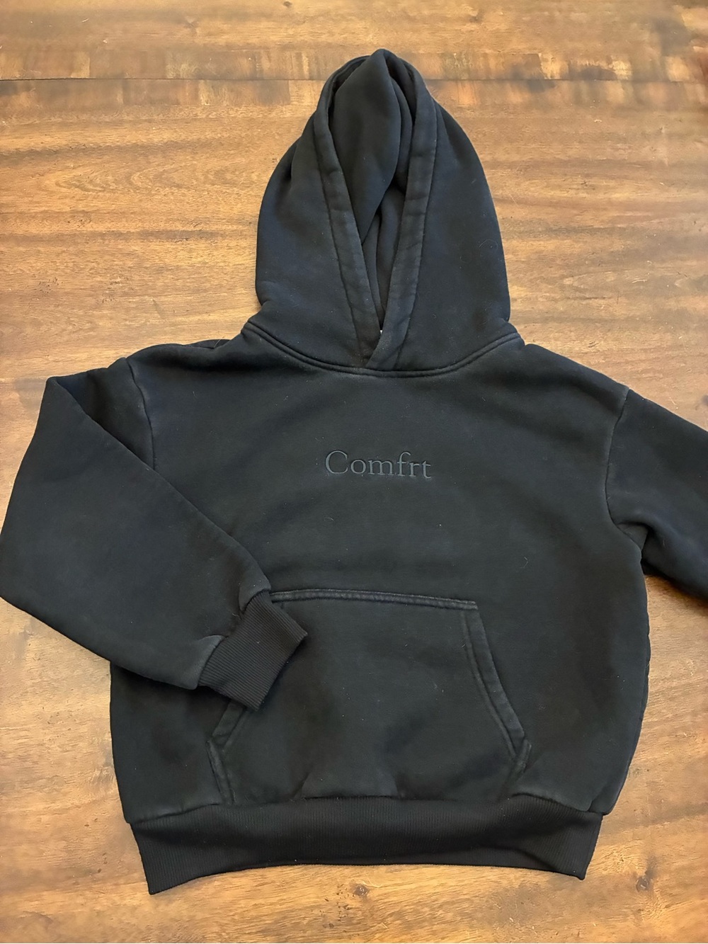 Comfrt Hoodie Kids Medium Boys Girls Sweatshirt Black Comfort